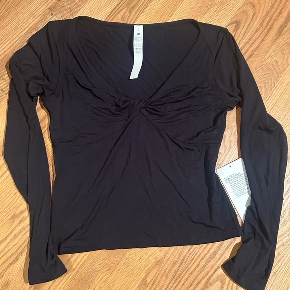 Lululemon modal silk blend v-neck long sleeve - Picture 3 of 5